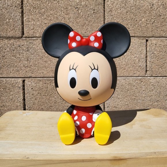 Disney Baby Minnie Mouse Sitting PVC Figural Coin Bank 8" - Picture 1 of 5